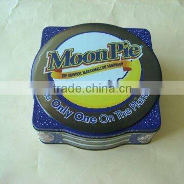 Cute chocolate packing tin box tin can