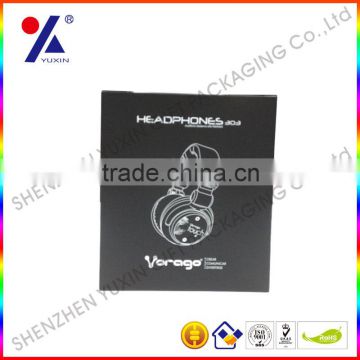 glossy paperboard boxes for headset/factory price /OEM/free sample