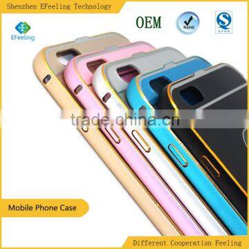 Hot Selling Gold Edition Aluminum Metal Mirror Phone Case Cover For Iphone 6/6 Plus