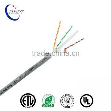 High Quality Cat.6 PVC UTP Unshielded Lan Cable/Network Cable ETL TIA/EIA 3P
