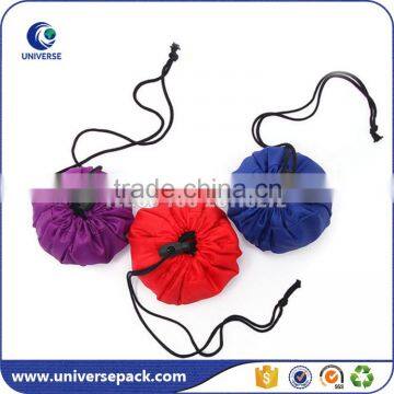 Promotional colorful small nylon bag with drawstring wholesale