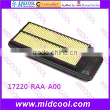 High quality air filter cabinfilter for 17220-RAA-A00 17220RAA00