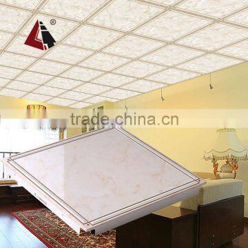 HTL38 Aluminium clip-in decorative ceiling tiles for home decor