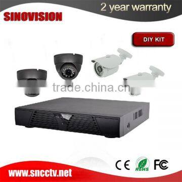 AHD 4ch DVR DIY cctv camera system