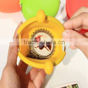 Button Silicone Cosmetic Pouch/Custom Silicone Key Pouch photo-5