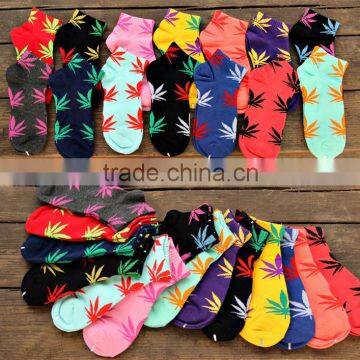 Candy color high quality students cotton socks