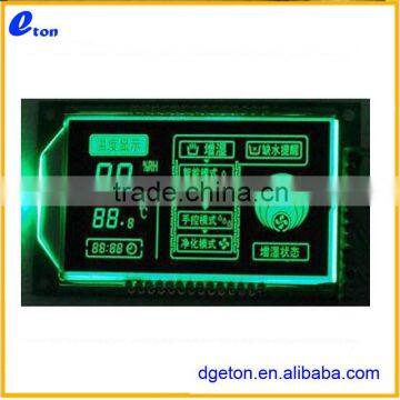 Customized negative VATN LCD display Green LED