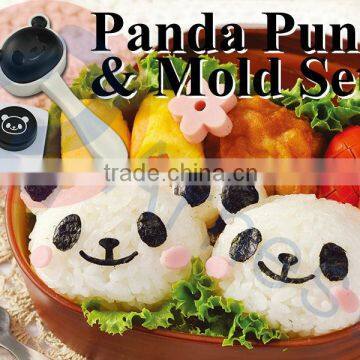 bento lunch box kitchen tools cooking kids gifts cute rice ball panda japanese onigiri at sushi molds nori puncher