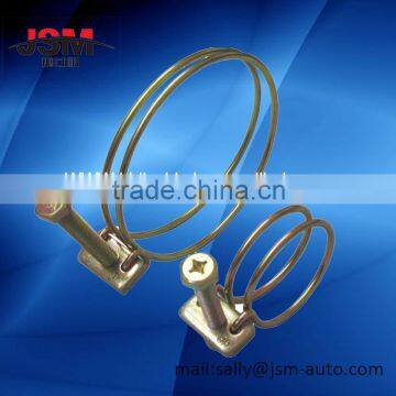 Galvanized steel double wire hose clamps