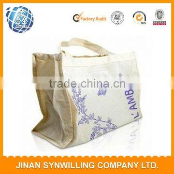 100% Recycled shopping bags with logo canvas tote bag