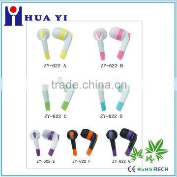 colorful design cute earphone earbud for mobile as promotional gift with cheap price