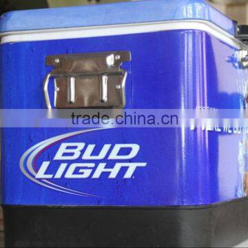 beverage metal ice cooler box