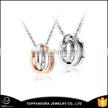 Stainless Steel Pendant Designs Saudi rose Gold Plated Charm Pendant