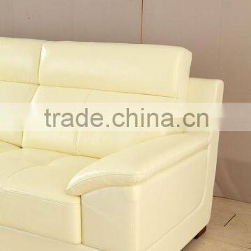 Modern Leather Sofa Lounge With Ottoman photo-4