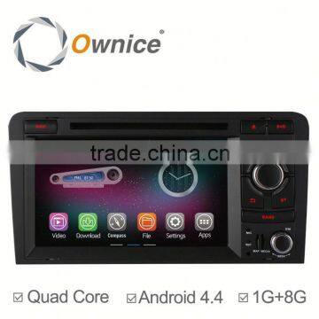 Pure Android 4.4 & Android 5.1 Car DVD for Audi A3 S3 GPS Navigation system with Quad Core RK3188 CPU 1.6GHz