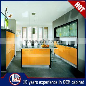 2016 uv acrylic modern kitchen cabinets made in china small kitchen design