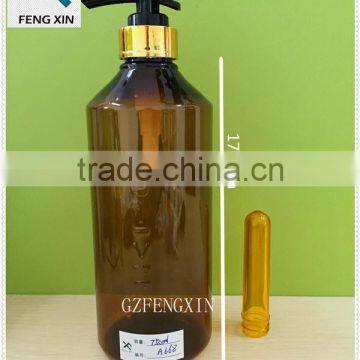 Personal Care Use Amber PET Plastic Bottle With Lotion Pump photo-2