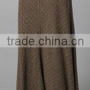 fashion wholesale eco-friendly ladies long skirt with loose hem