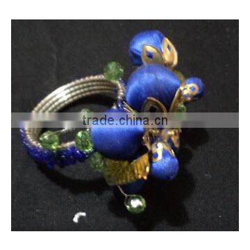 Iron and Beads Napkin Ring Ornament
