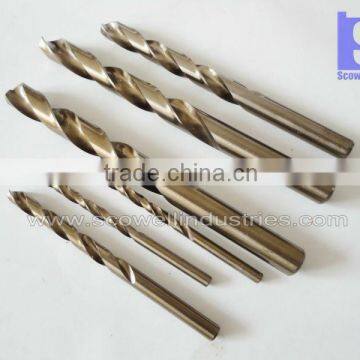 HSS M35 Cobalt Straight Shank Drill Bits For Stainless steel