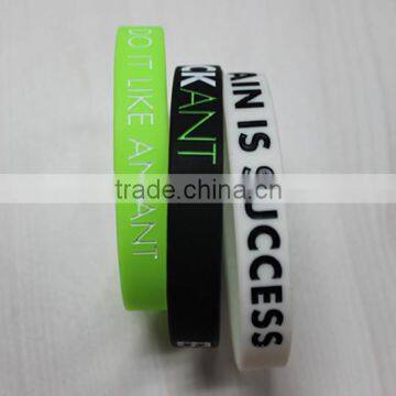 2015 Best-sale silicone rubber bracelet wrap bracelet