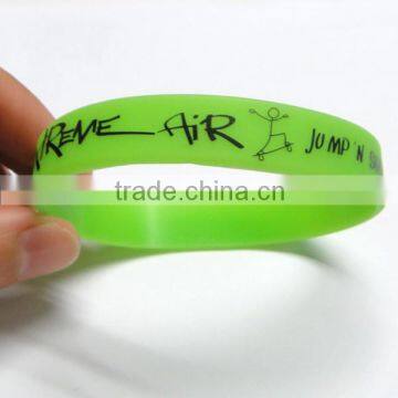 custom made rubber bracelet wristbands with cheap factory price