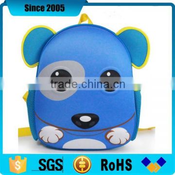 3D dog shape eva satchel backpacks for kids