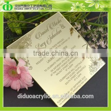 DDI-C009 Trade Assurance Modern Wedding Invitation Card Laser Cut