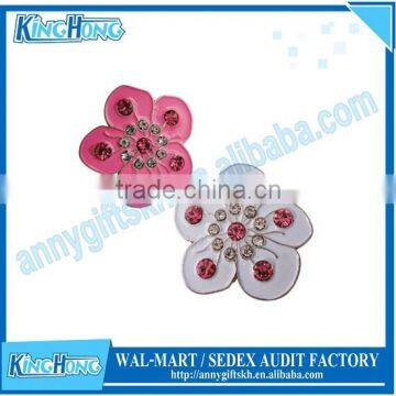 Flower design golf ball marker, ball marker with magnet