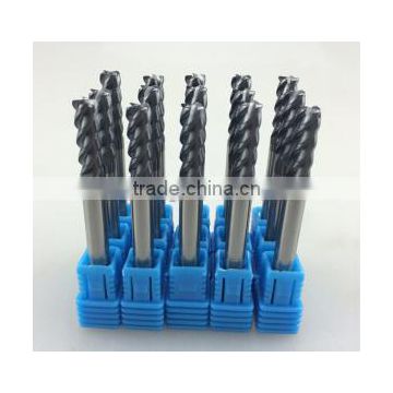 Heavy Cutting Long Shank 4 Flutes Square Carbide End Mills