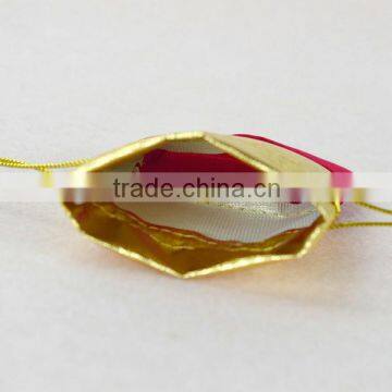 New deigned quality Drawstring present jewellery Velvet Bags