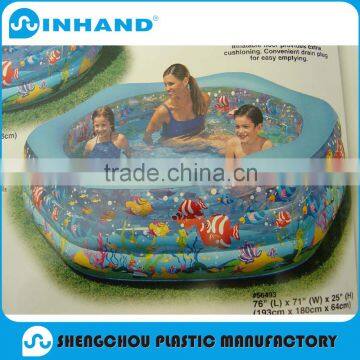 Adult large inflatable swimming pool made of 0.9mm pvc for water balls, roller balls and other water toys/swimming pool pump