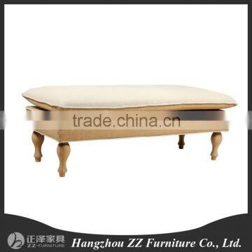 Wooden antique sofa ottoman