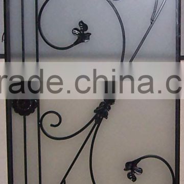 wrought iron decorative glass