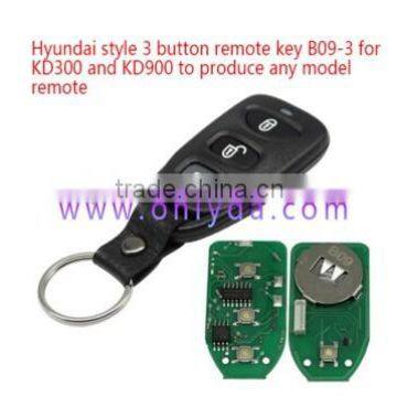 3 button remote key B09-3 for KD300 and KD900 to produce any model remote