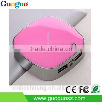 4000 mAh Colorful External Battery USB Portable Charger Square Power Bank, Portable Charger Power Bank