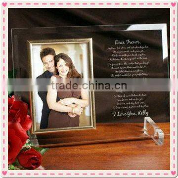 Wholesale Glass Lovers Photo Frame For Wedding Souvenir