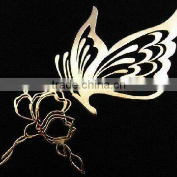 Butterfly Logo Metal Sticker