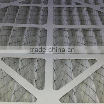 cardboard frame g3/g4 pleated wire mesh disposable panel pre air filter made in China