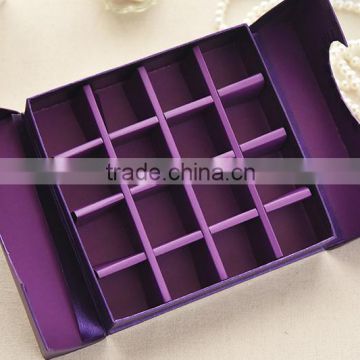 hot selling creatie 16 insert paper box for chocolate with good quality factory price