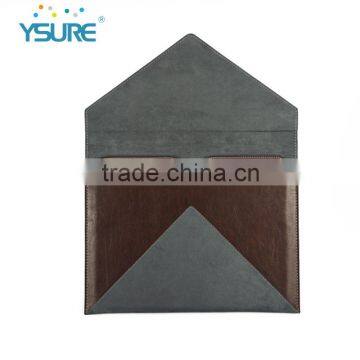 Soft Hand Feeling PU Leather Fabric Universal Envelope Bag Case for IPad Air 2 photo-3