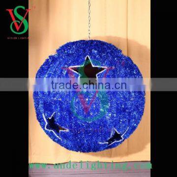 Christmas decoration garland led 3d motif light mall decoration