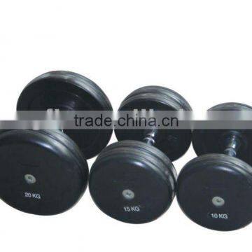 Fixed rubber dumbbell