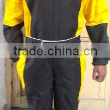 Blac And Yellow Kart Racing Suit