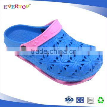 Blue holely breathable cheap eva garden clog sandal nurse clog