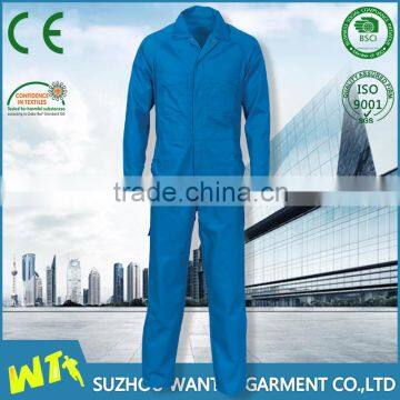 wholesale cheap blue TC coveralls work uniform coveralls China manufactures