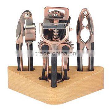 Kitchen gadget,good quality and multifunction manual zinc alloy kitchenware with red bronze colour