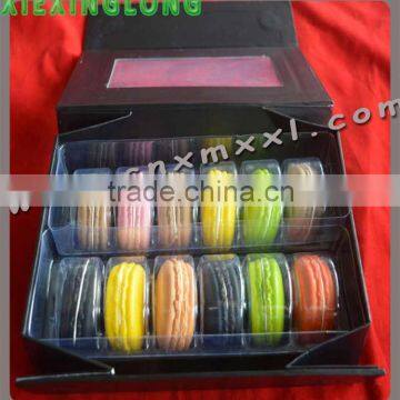 Foldable paper box with PVC window