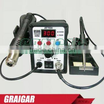 ATTEN AT8586 2 in 1 Advanced Hot Air Soldering Station,750W SMD Rework Station