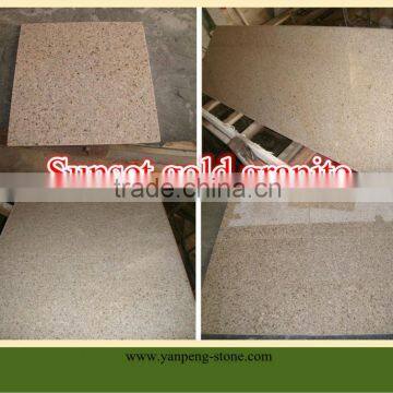 China Natural Stone Sunset Gold Granite Tiles